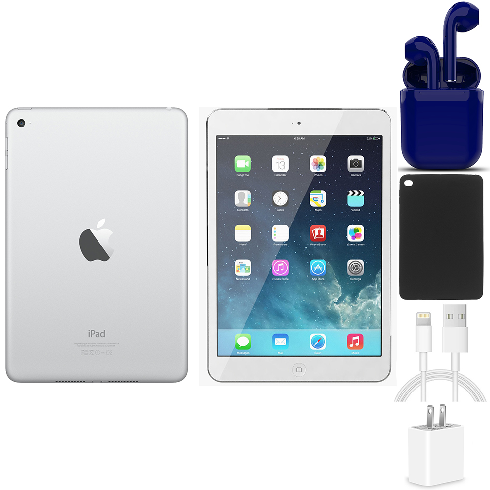 Restored Apple iPad Mini 16GB White Wi-Fi Only Bundle: USA Essentials ...