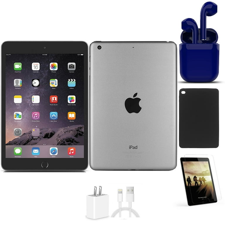 Restored Apple iPad Mini 3 64GB Space Gray Wi-Fi Only Bundle: Pre 