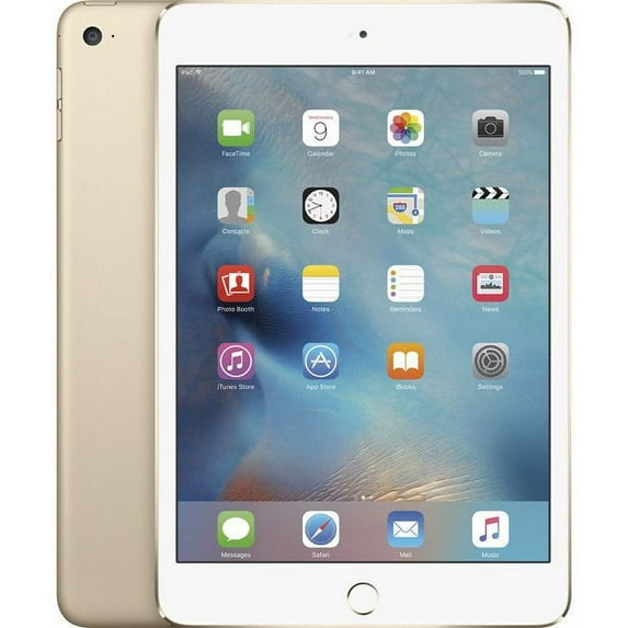 Restored Apple iPad Mini 4 128GB Gold WiFi + Cellular (Refurbished)