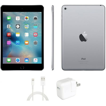 Restored Apple iPad Mini 4, 32GB, Space Gray, WiFi Only (IPADM4SG32, MNY12LL/A) (Refurbished)