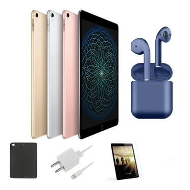 Restored Apple iPad Pro 10.5-inch Newest OS 64GB Wi-Fi Only Bundle: Case, Pre-Installed Tempered Glass, Rapid Charger, Bluetooth/Wireless Airbuds By Certified 2 Day Express (Refurbished)