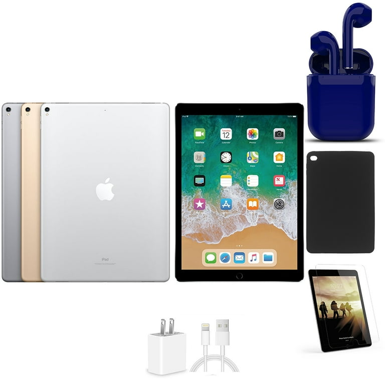 Restored Apple iPad Pro 2 12.9-inch Wi-Fi Only 64GB Bundle: Case 