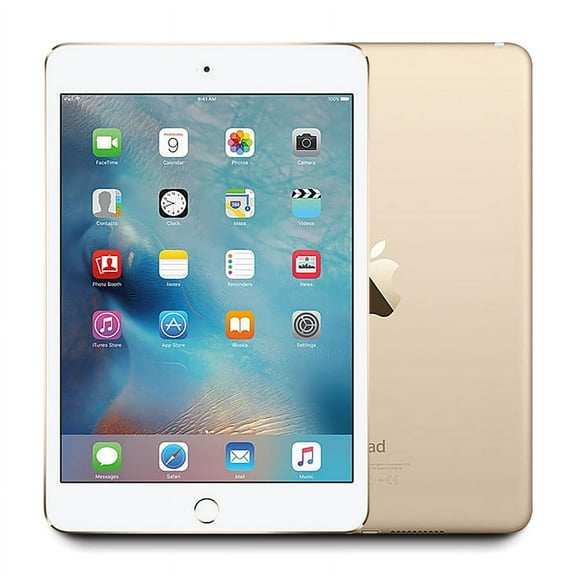 Restored Apple iPad mini 4, 7.9" Retina Display, 128GB (Wi-Fi Only, Gold) MK9Q2LL A (Refurbished)