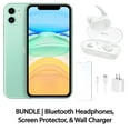 thumbnail image 1 of Restored Apple iPhone 11 256GB Green Fully Unlocked Bundle: LED Wireless Speaker, Bluetooth Headphones, Screen Protector, Wireless Charger, & Phone Stand (Refurbished), 1 of 9