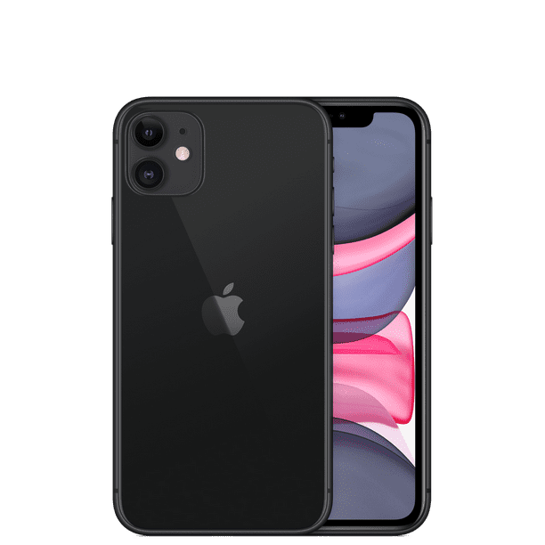 Apple iPhone 11 ブラック 64GB Refurbished Apple iPhone 11 64GB Black, 4K Video, Dual