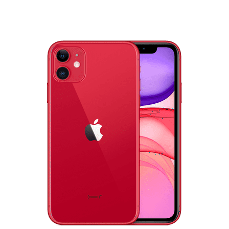 Restored Apple iPhone 11 - Consumer Cellular- 64 GB Red (Refurbished)
