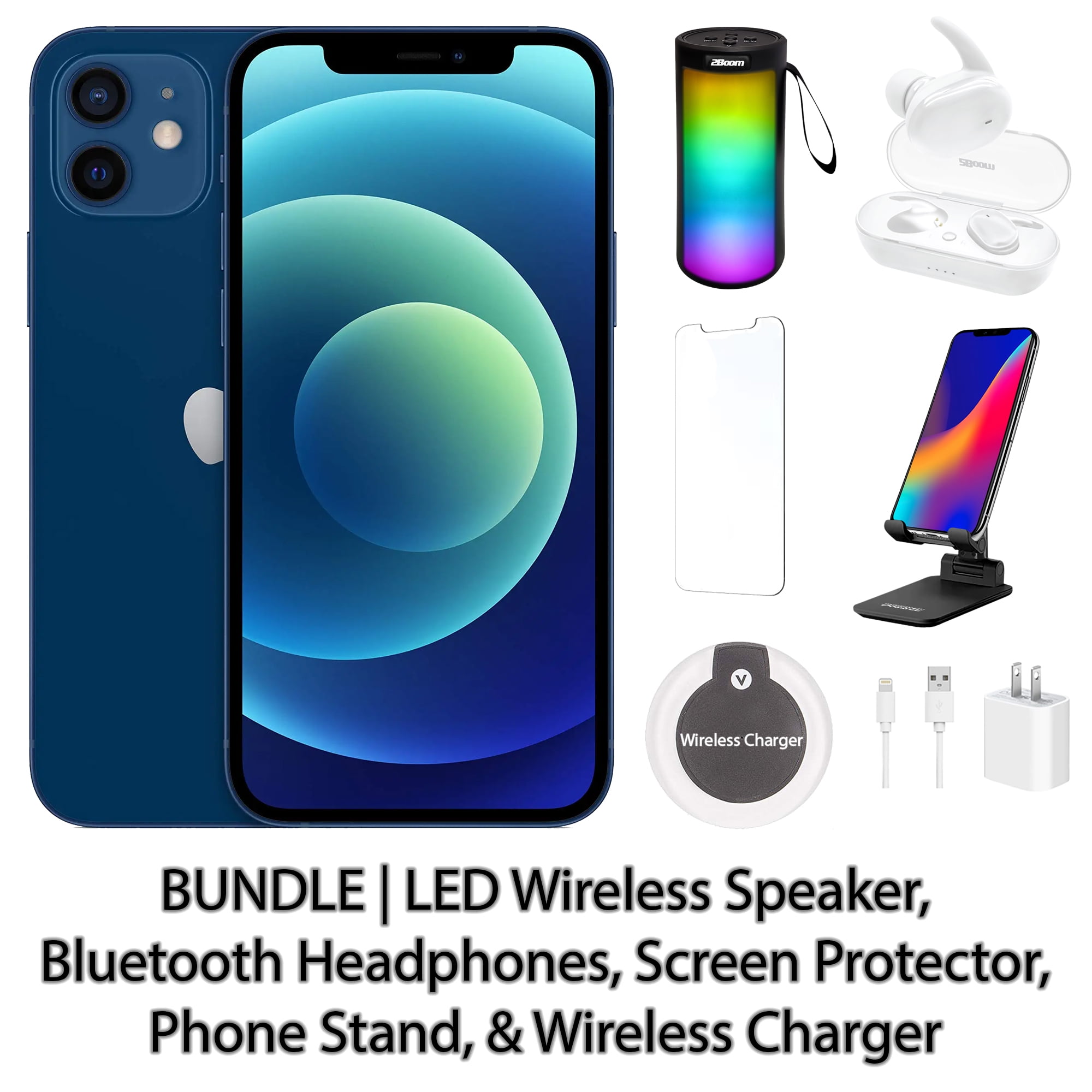 Restored Apple iPhone 12 64GB Purple Fully Unlocked Bundle: LED Wireless Speaker, Bluetooth Headphones, Screen Protector, Wireless Charger, & Phone Stand (Refurbished) - Shop Black Friday Deals for 2024! - Walmart.com Restored Apple iPhone 12 64GB Purple Fully Unlocked Bundle: LED Wireless Speaker, Bluetooth Headphones, Screen Protector, Wireless Charger, & Phone Stand (Refurbished) - Shop Black Friday Deals for 2024! - Walmart.com