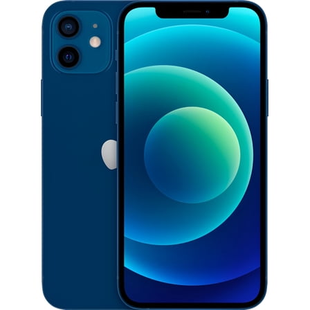 Restored Apple iPhone 12 64GB Blue LTE Cellular Straight Talk/TracFone MGH93LL/A - TF (Refurbished)