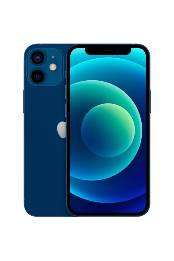 Restored Tracfone Locked, Apple iPhone 12 Mini, MG8F3LL/A, Cell Phones, 64GB 4GB RAM, Face ID, accelerometer, gyro, proximity, compass, barometer Ultra Wideband (UWB) support, Blue/ 5.4 in