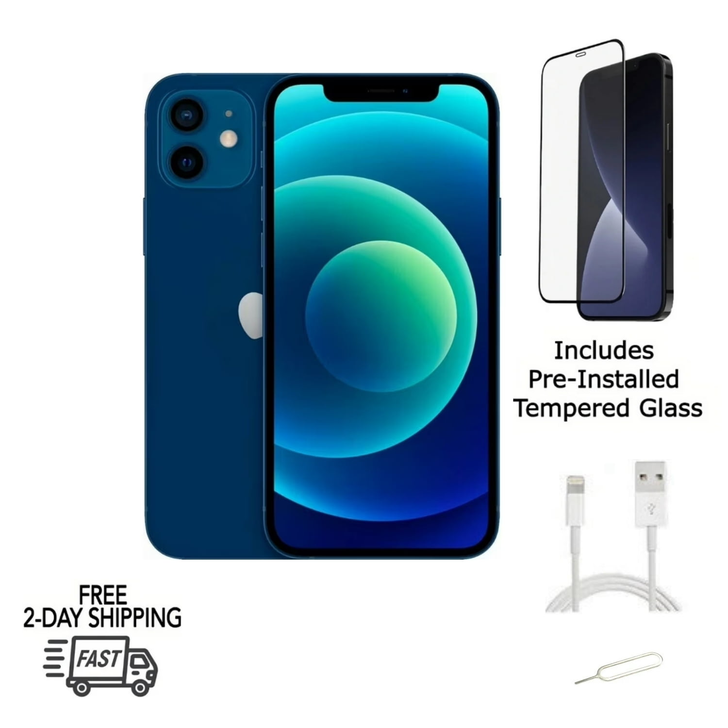 Restored Apple iPhone 12 mini - Fully Unlocked - 256 GB Blue Restored Apple iPhone 12 mini - Fully Unlocked - 256 GB Blue