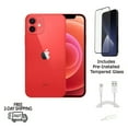 thumbnail image 1 of Restored Apple iPhone 12 Mini (Fully Unlocked) 256GB Red (A2176) Bundle with Pre-Installed Tempered Glass (Refurbished), 1 of 6