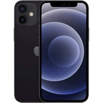 Restored Apple iPhone 12 mini - Fully Unlocked - 64 GB Black (Refurbished)