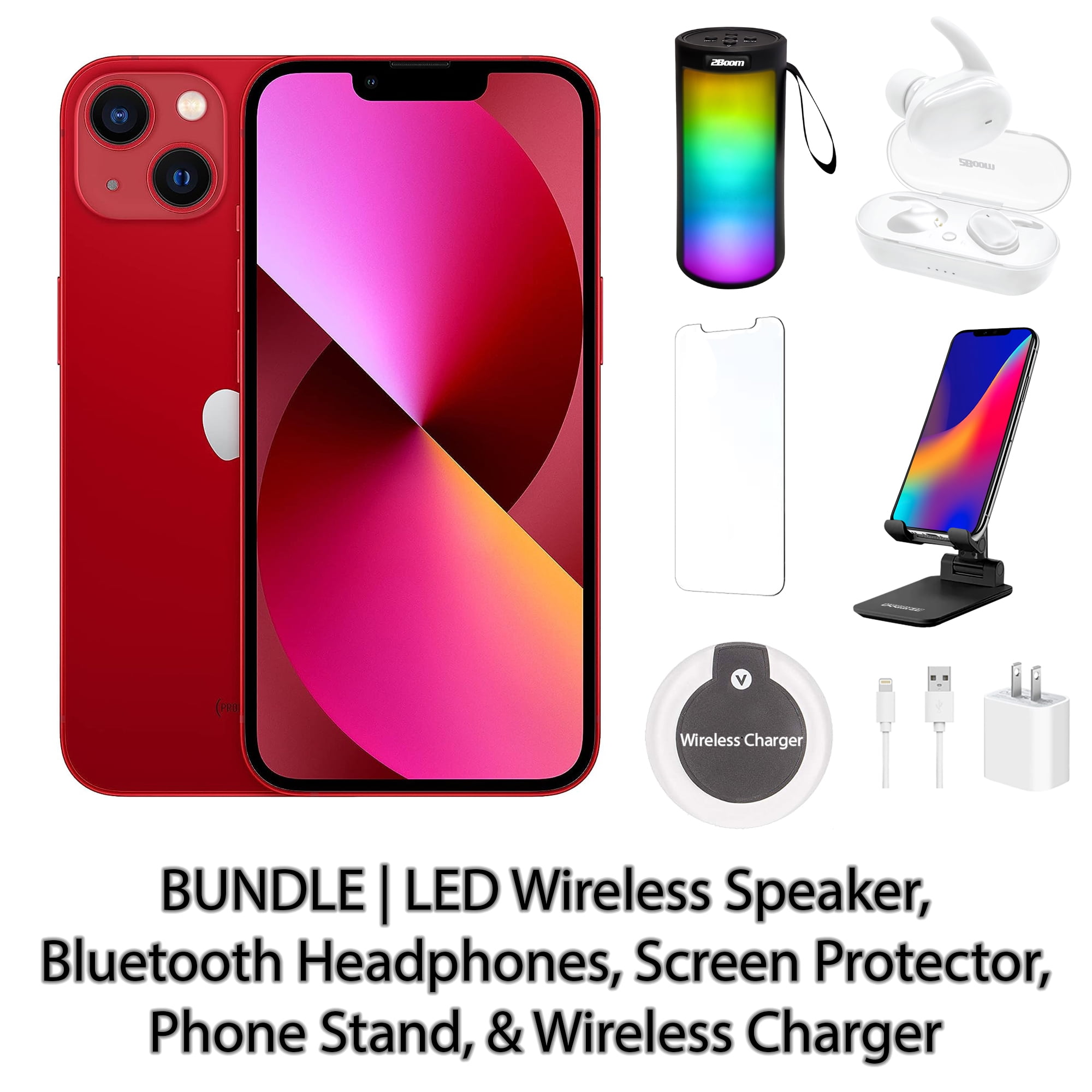 Restored Apple iPhone 12 128GB Red Fully Unlocked Bundle Restored Apple iPhone 12 128GB Red Fully Unlocked Bundle