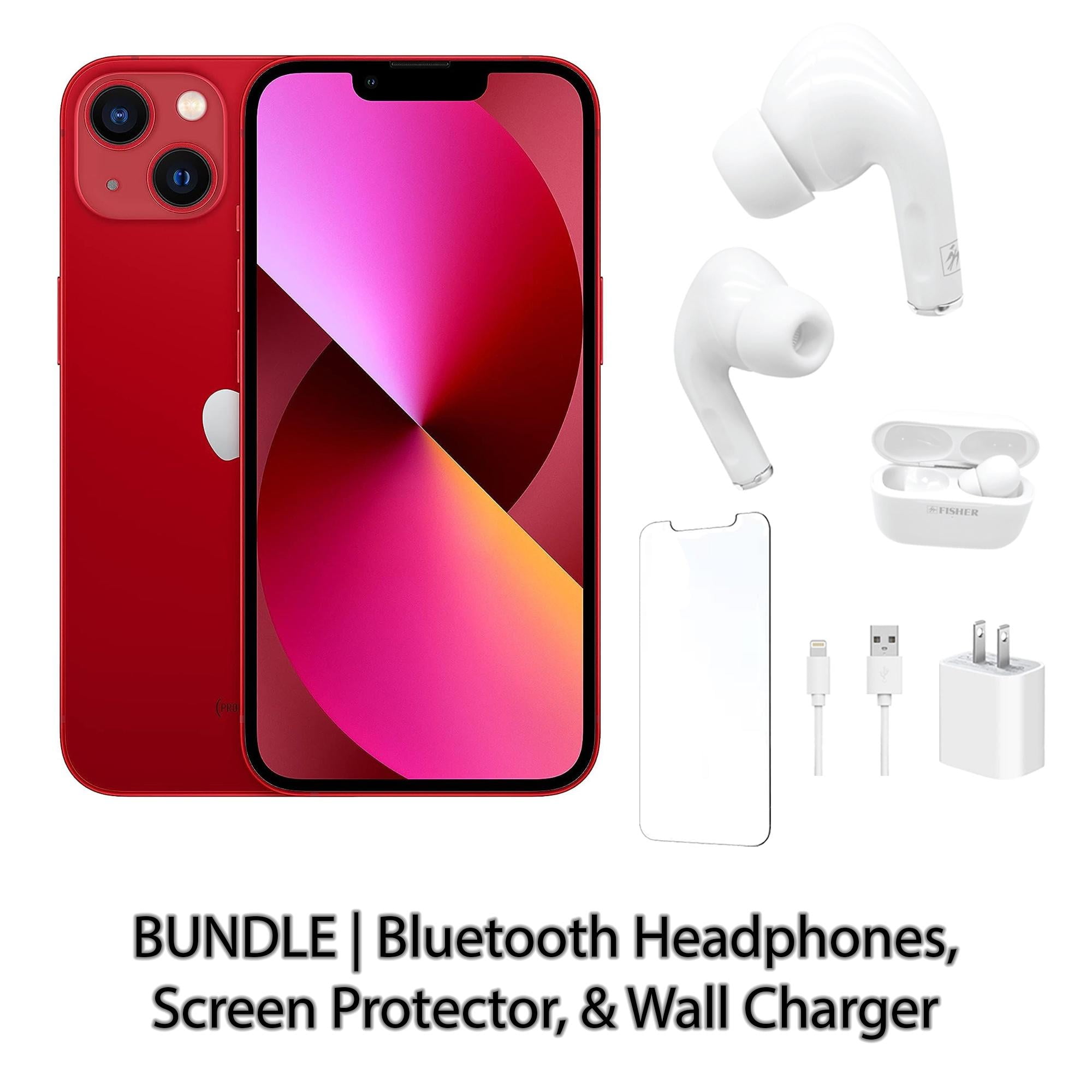 Restored Apple iPhone 13 512GB Red Fully Unlocked with Bluetooth