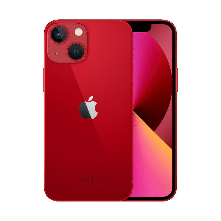 Restored Apple iPhone 13 Mini - Carrier Unlocked - 256GB Red (Refurbished)
