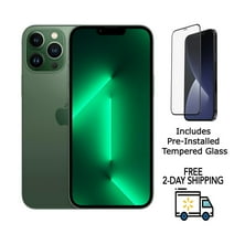 Restored Apple iPhone 13 Pro A2483 (Fully Unlocked) 128GB Apline Green (Grade A) w/ Pre-Installed Tempered Glass