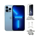 thumbnail image 1 of Restored Apple iPhone 13 Pro (Fully Unlocked) 128GB Sierra Blue (A2483) Bundle with Pre-Installed Tempered Glass (Refurbished), 1 of 6