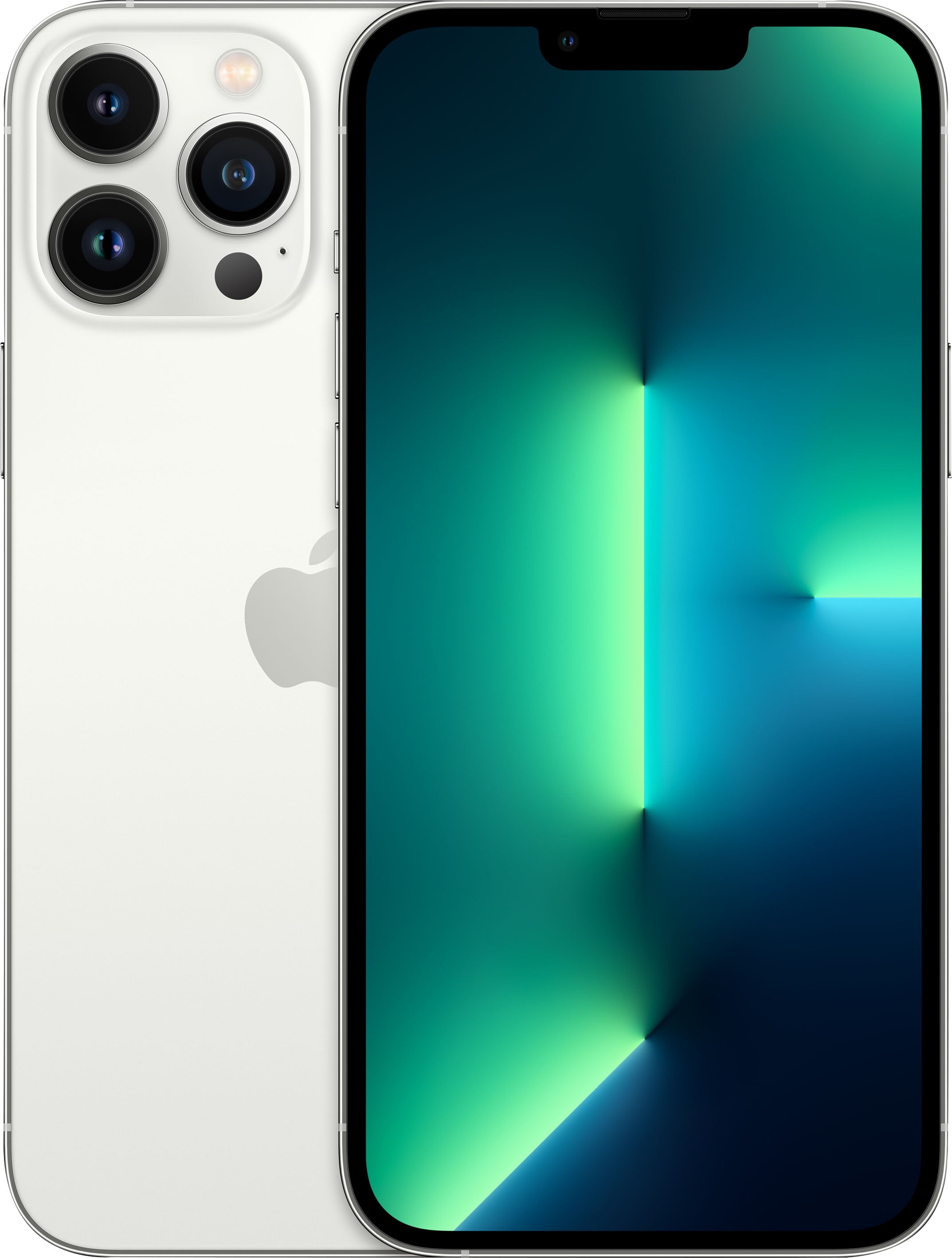 Restored Apple iPhone 13 Pro Max - Cricket Wireless - 128 GB Silver (Refurbished)