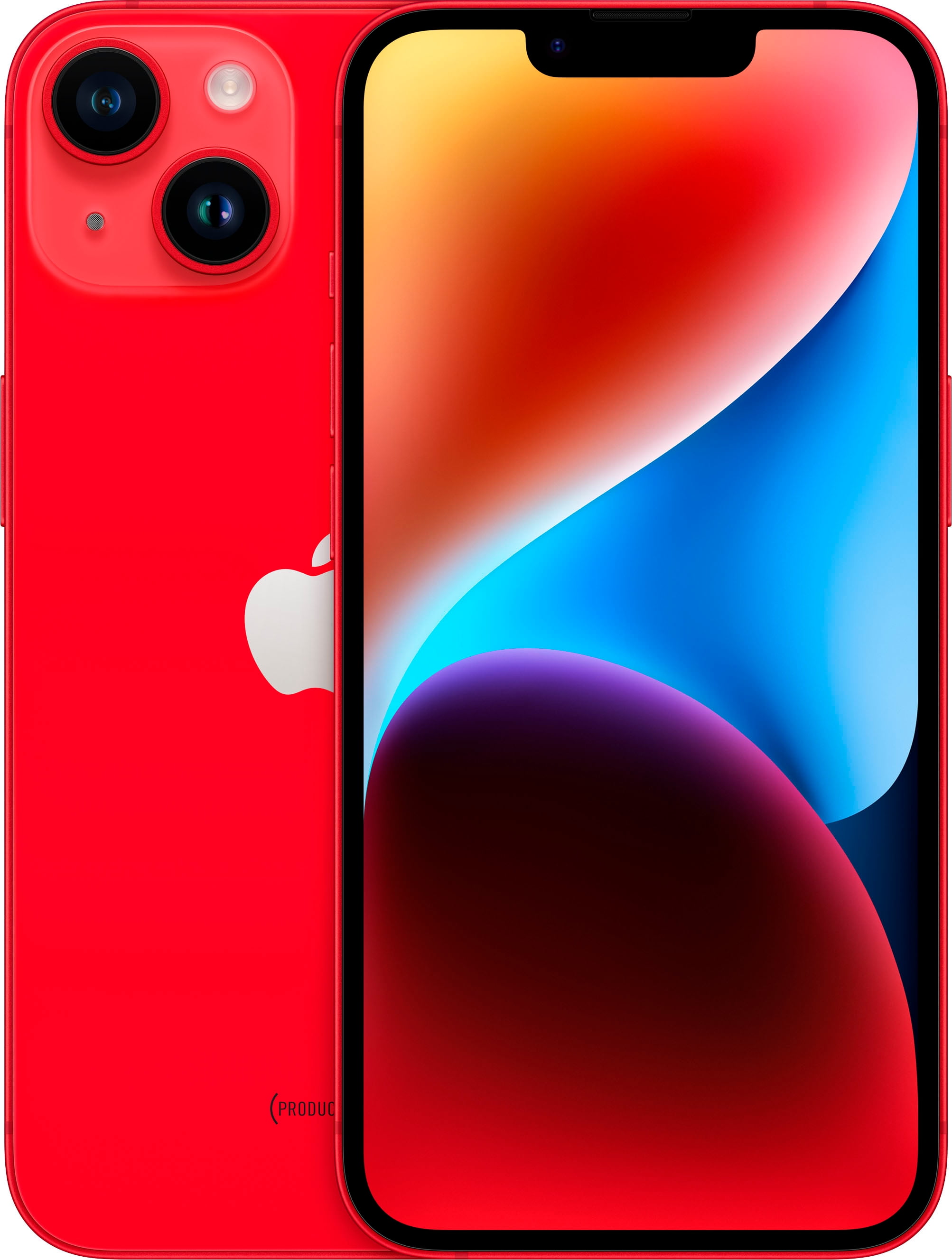 Restored Apple iPhone 14 Plus - Cricket Wireless - 128 GB Red (Refurbished)