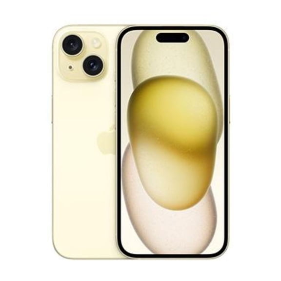 Restored Apple iPhone 15 128GB (AT&T) Yellow MTLX3LL/A (Refurbished)