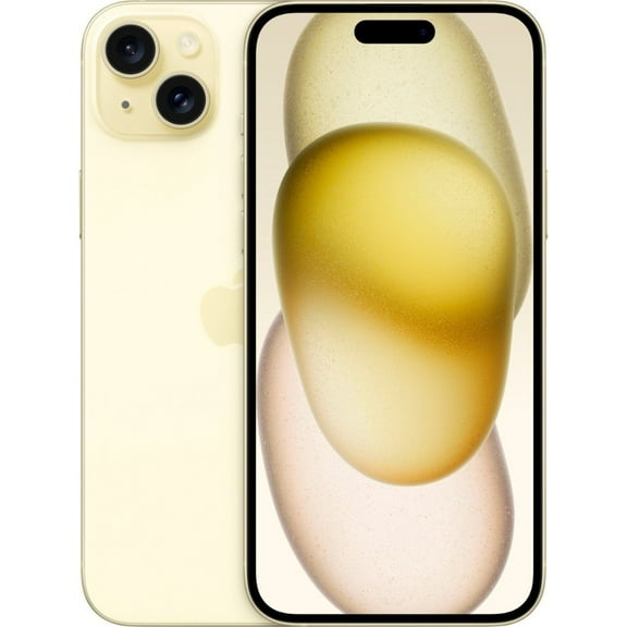 Restored Premium Apple iPhone 15 Plus - Fully Unlocked - 256 GB Yellow (Refurbished)