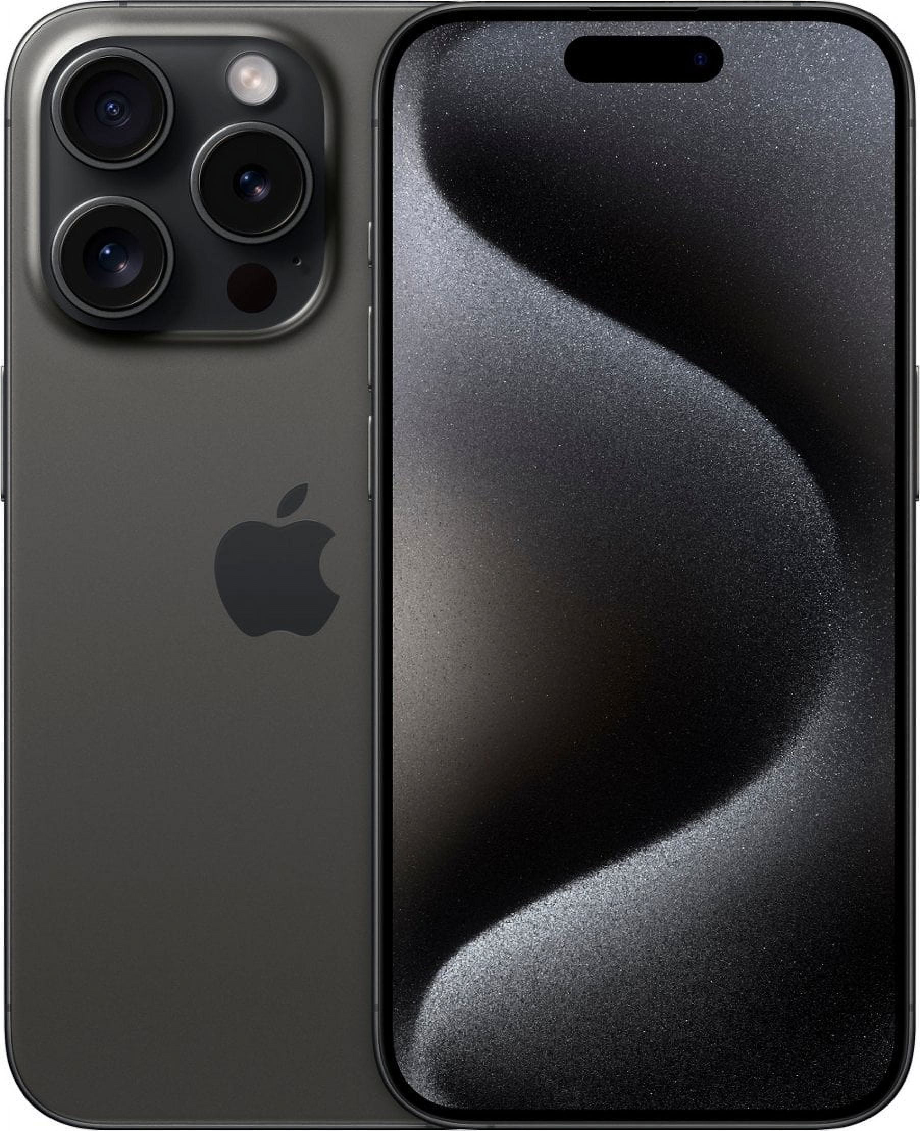 Restored Apple iPhone 15 Pro 128GB Unlocked Black Titanium MTQM3LL/A Excellent Condition