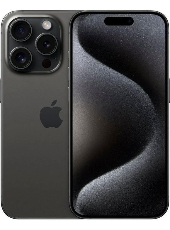 Restored Apple iPhone 15 Pro 128GB Unlocked Black Titanium MTQM3LL/A Excellent Condition