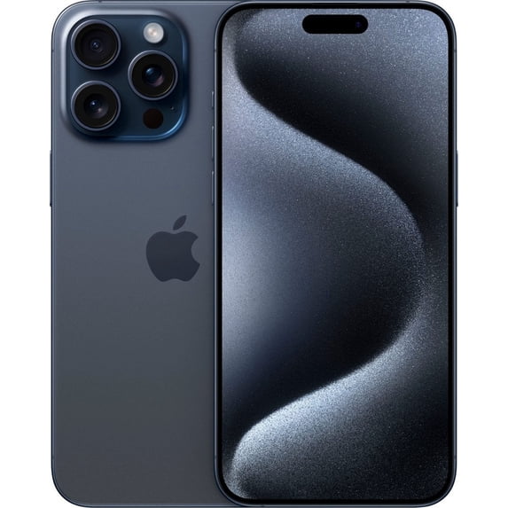 Restored Apple iPhone 15 Pro - Carrier Unlocked - 128GB Blue Titanium (Refurbished)