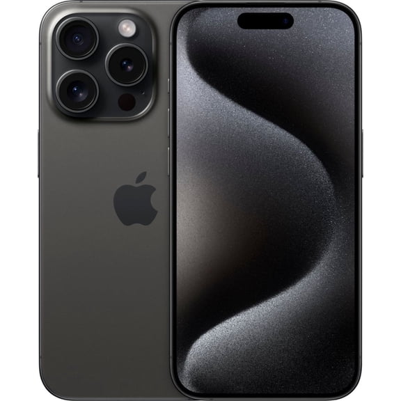 Restored Premium Apple iPhone 15 Pro - Cricket Wireless - 1 TB Black Titanium (Refurbished)