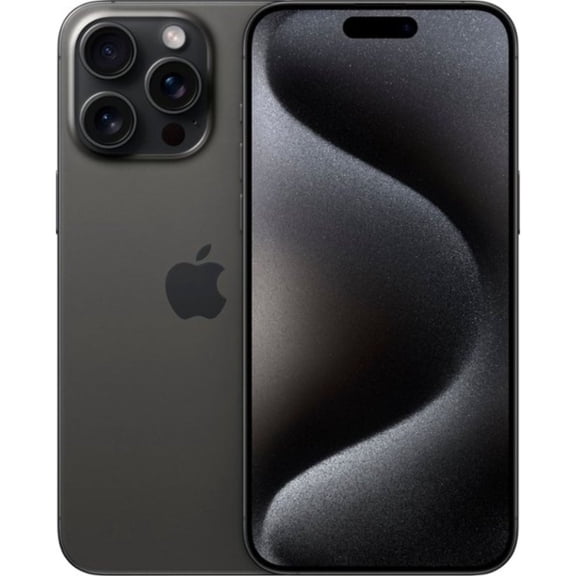 Restored Apple iPhone 15 Pro Max 1TB (AT&T) Black Titanium MU6F3LL/A (Refurbished)
