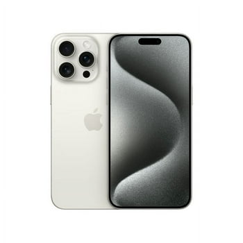 Restored Apple iPhone 15 Pro Max 1TB - White Titanium (Factory Unlocked) (Refurbished)
