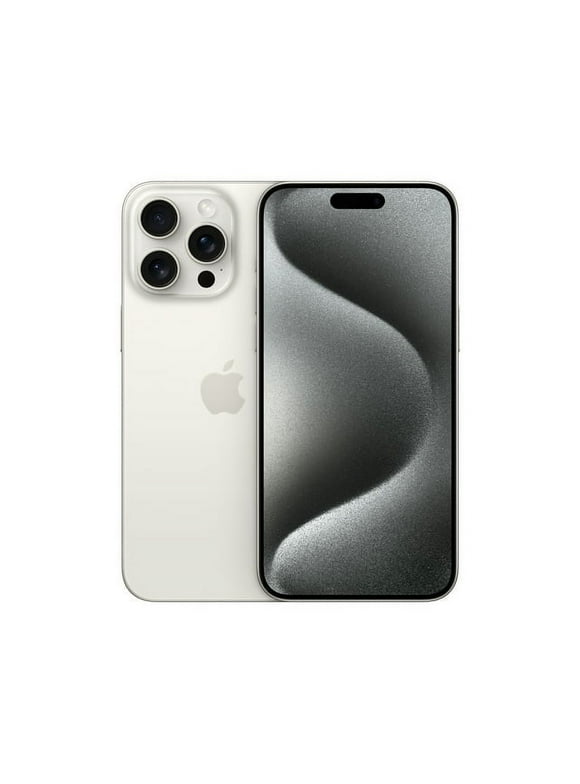 Restored Apple iPhone 15 Pro Max 1TB - White Titanium (Factory Unlocked) (Refurbished)