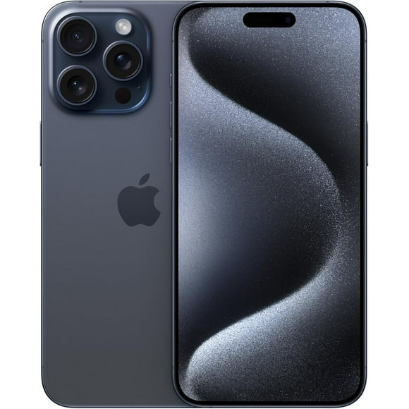 Restored Apple iPhone 15 Pro Max - Carrier Unlocked - 256GB Blue Titanium (Refurbished)