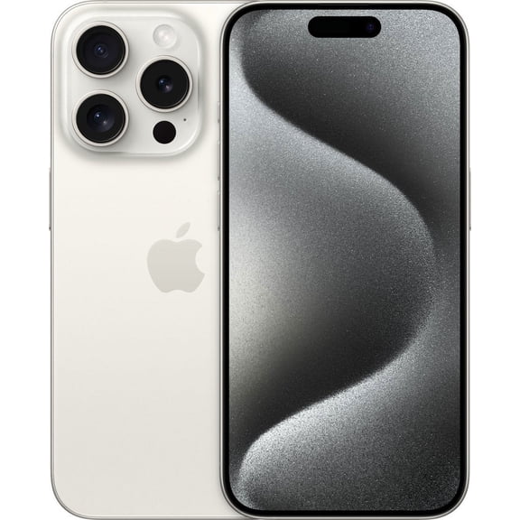 Restored Apple iPhone 15 Pro Max - T-Mobile - 1 TB White Titanium (Refurbished)
