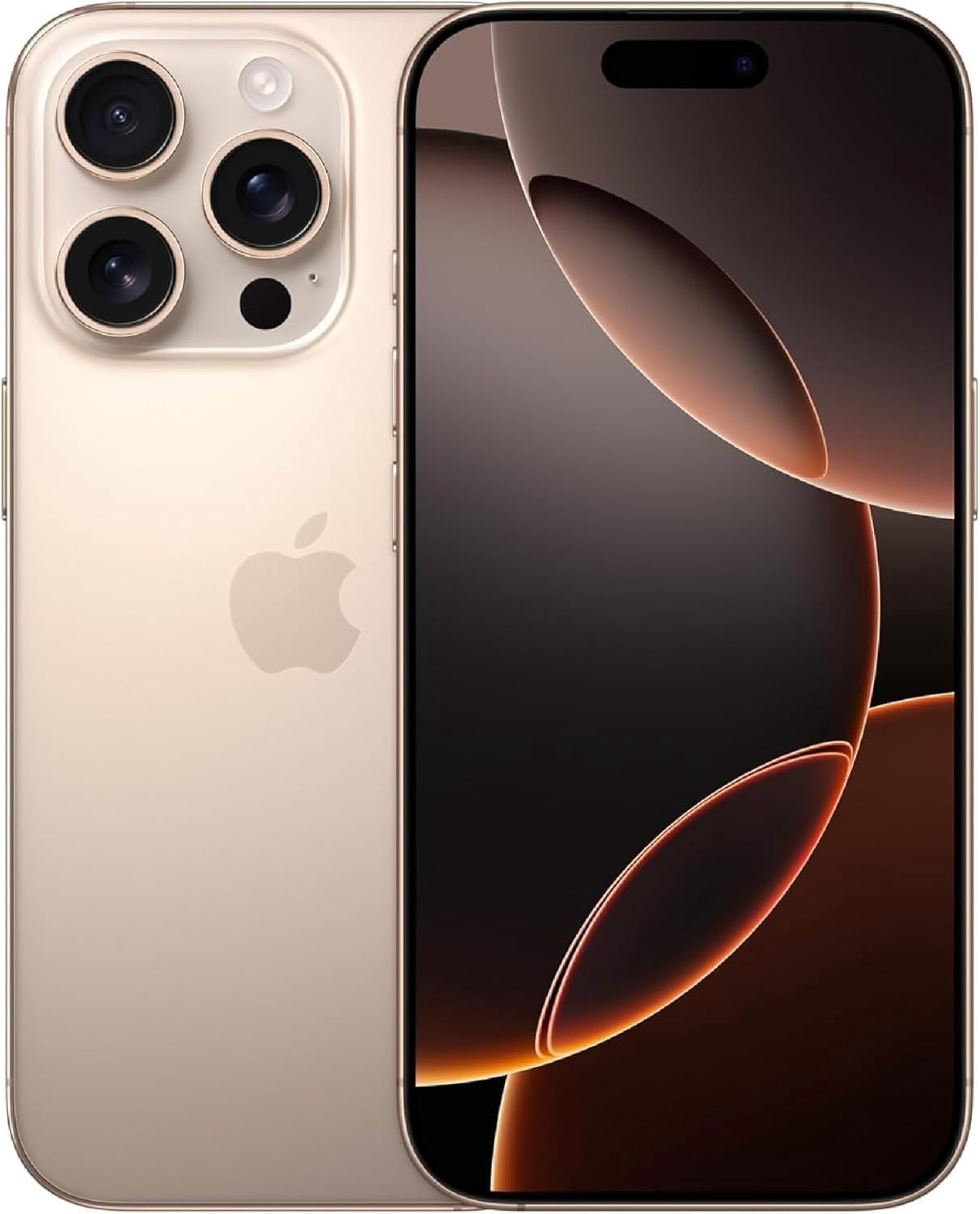 Restored Apple iPhone 16 Pro - Visible - 128GB Desert Titanium (Refurbished)