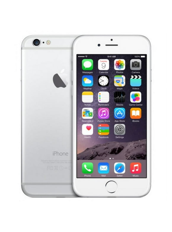Restored Apple iPhone 6 64GB Silver LTE Cellular AT&T MG4X2LL/A (Refurbished)