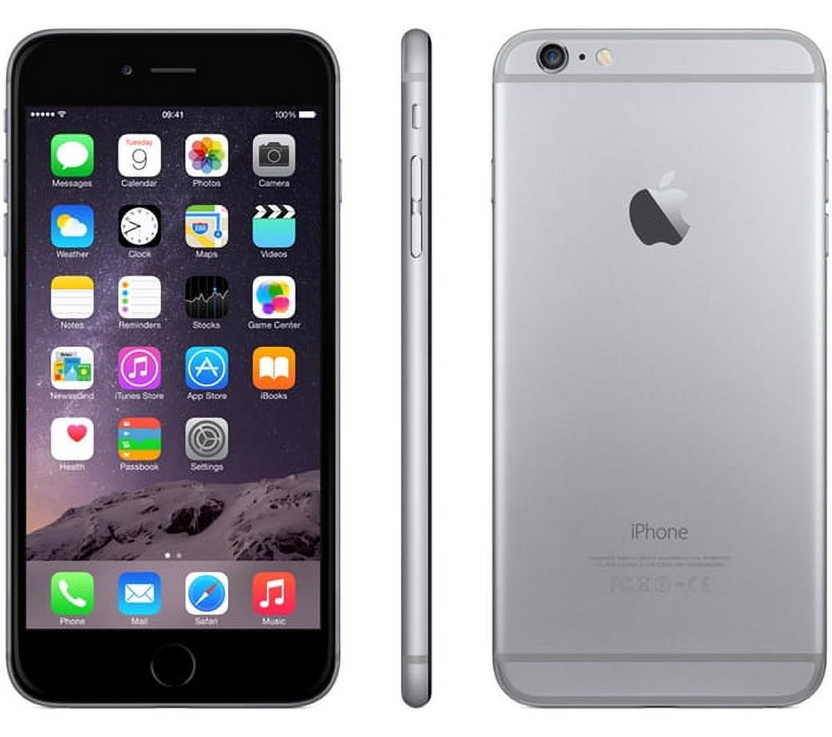 Restored Apple iPhone 6 Plus 16GB Space Gray LTE Cellular AT&T MGAL2LL/A (Refurbished) - image 1 of 3