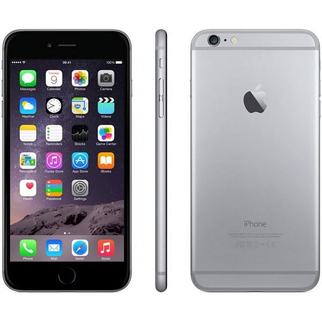 Restored Apple iPhone 6 Plus 16GB Space Gray LTE Cellular AT&T MGAL2LL/A (Refurbished)