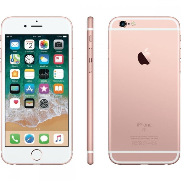 Restored Apple iPhone 6s - Unlocked - 16GB Rose Gold (Refurbished)