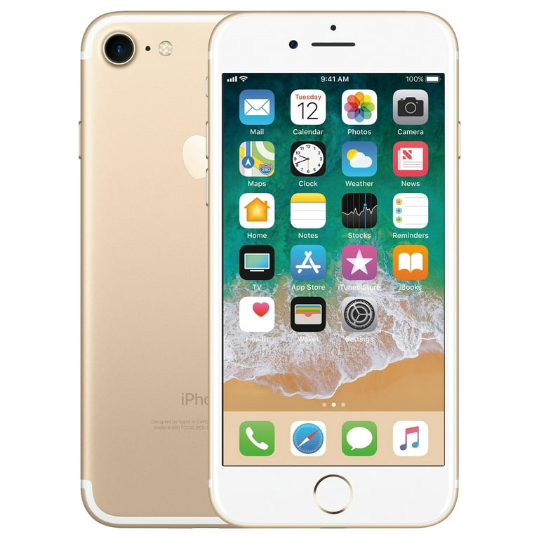 Restored Apple iPhone 7, 32 GB, Gold - Fully Unlocked - GSM and