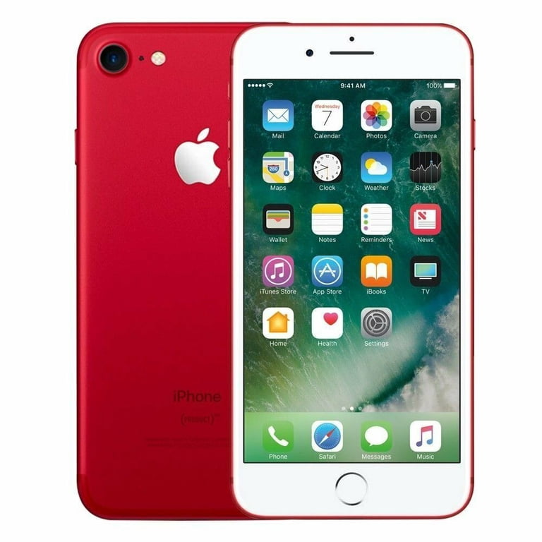 Restored Apple iPhone 7 - Unlocked - 32GB Red (Refurbished