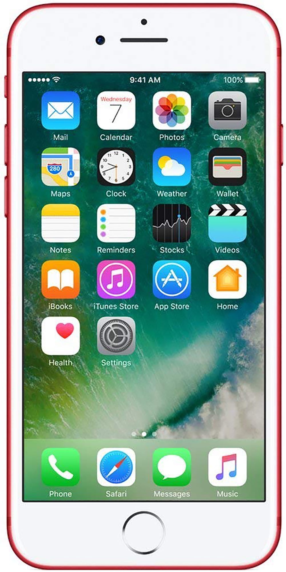 Restored Apple iPhone 7 - Unlocked - 256GB Red (Refurbished)