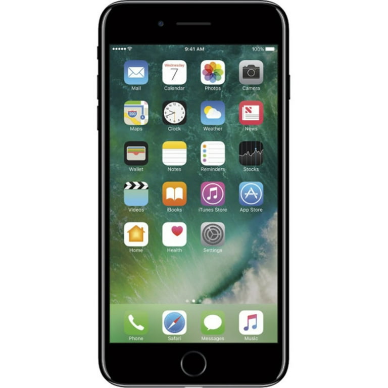 Restored Apple iPhone 7 PLUS 256GB Unlocked (GSM, not CDMA), Jet Black  (Refurbished)