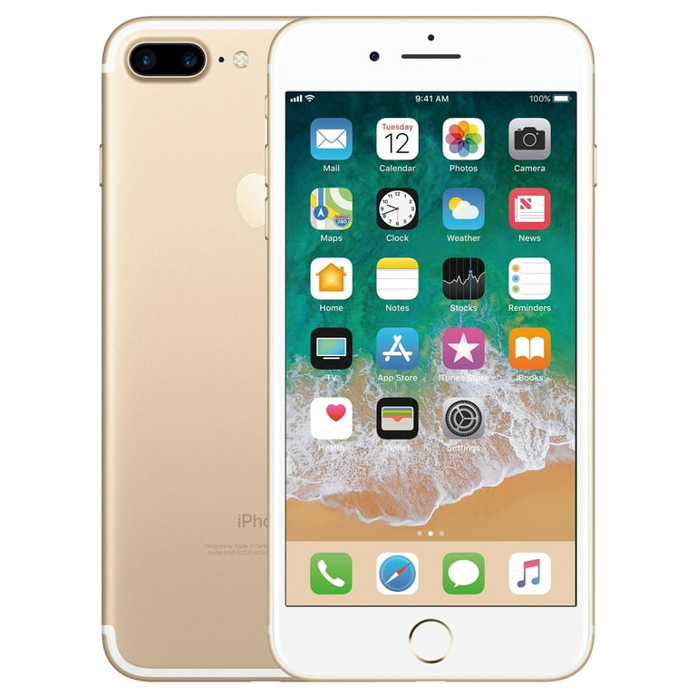 Restored Apple iPhone 7 Plus, 128 GB, Gold - Fully Unlocked