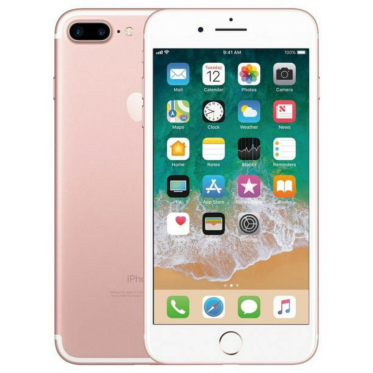 Restored Apple iPhone 7 Plus, 128 GB, Rose Gold - Fully Restored Apple iPhone 7 Plus, 128 GB, Rose Gold - Fully