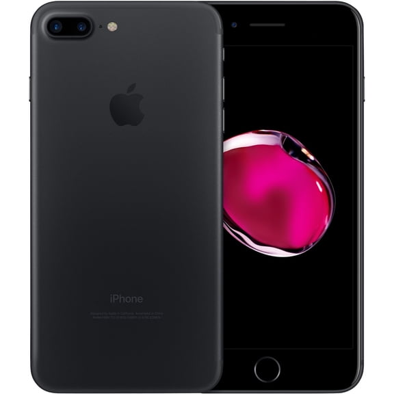 Restored AT&T, T-Mobile, Apple, iPhone 7 Plus, Smartphone, 128GB, 2GB RAM, Matte Black