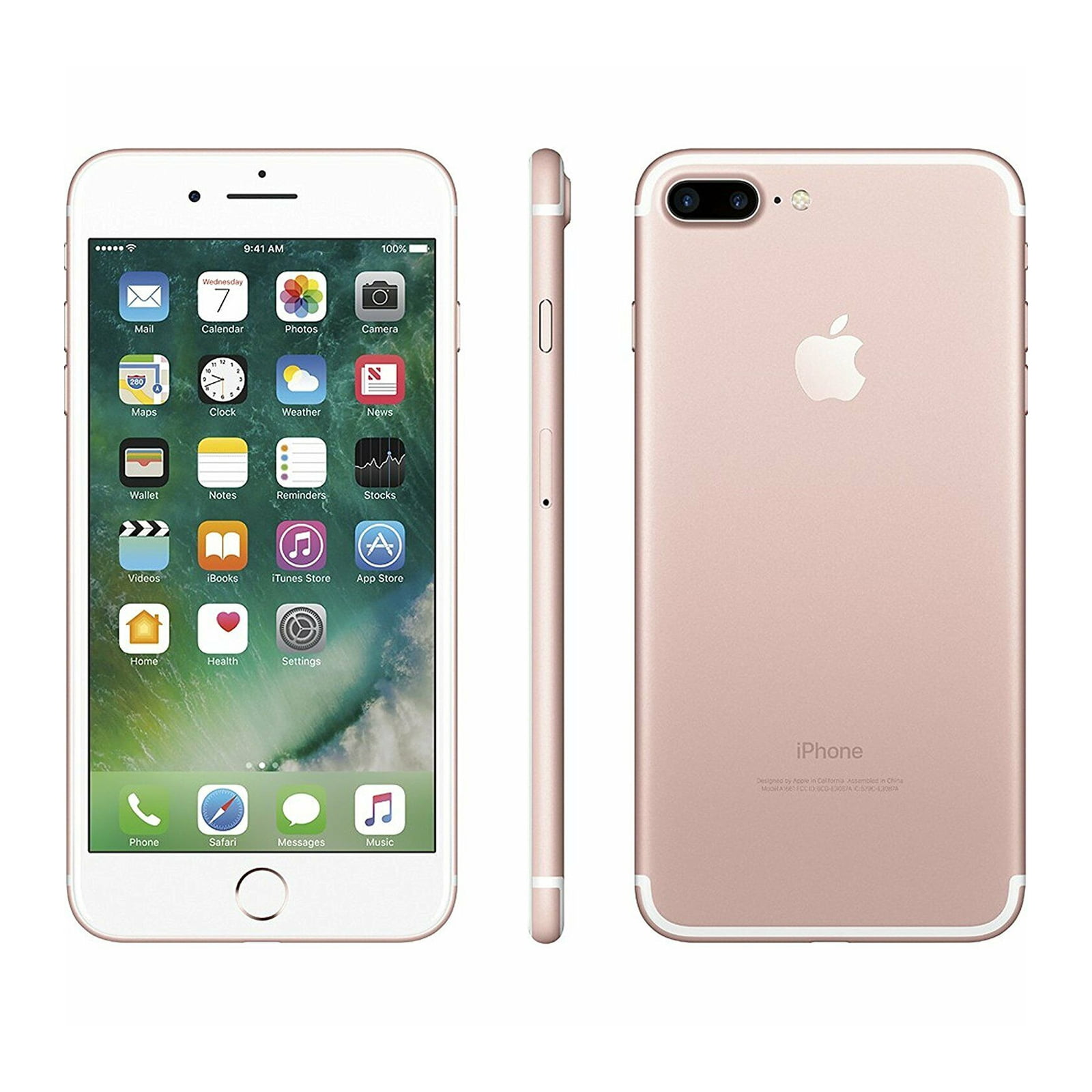 Restored Apple iPhone 7 Plus, GSM Unlocked 4G LTE- Rose Gold, 128GB  (Refurbished)