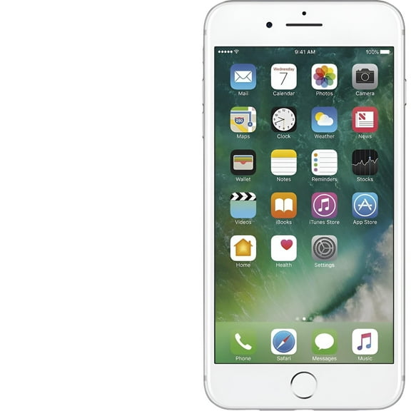 Restored Apple iPhone 7 Plus, GSM Unlocked 4G LTE- Silver, 128GB (Refurbished)