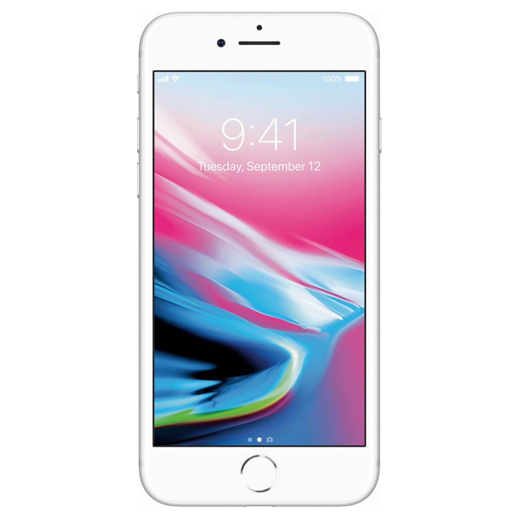 Restored Apple iPhone 8 256GB, Silver - Unlocked LTE (Refurbished)
