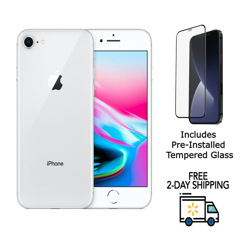 Apple iPhone 8 64GB (Unlocked) with Pre-Installed Tempered